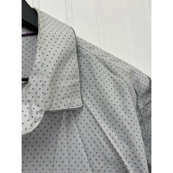 INC International Concepts Shirt Men’s Polka Dot Long Sleeve Button Up XL #78 - Picture 7 of 13